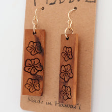 Load image into Gallery viewer, 'Ilima Hawaiian Koa Wood - 14k Gold Filled/ Sterling Silver Earrings