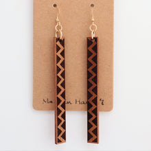 Load image into Gallery viewer, Lokahi Kāpala Hawaiian Koa Wood - 14k Gold Filled/ Sterling Silver Earrings