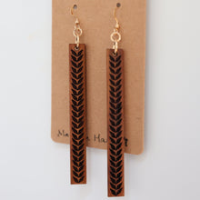 Load image into Gallery viewer, Maile Hawaiian Koa Wood - 14k Gold Filled/ Sterling Silver Earrings