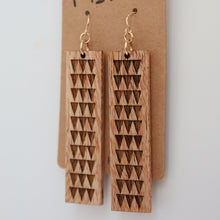 Load image into Gallery viewer, Koa Hawaiian Koa Wood - 14k Gold Filled/ Sterling Silver Earrings