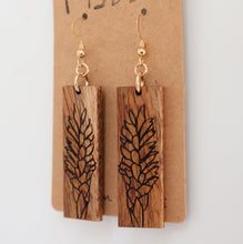 Load image into Gallery viewer, 'Awapuhi 'Ula'ula Hawaiian Koa Wood - 14k Gold Filled/ Sterling Silver Earrings