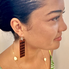 Load image into Gallery viewer, Lo'i Hawaiian Koa Wood - 14k Gold Filled/ Sterling Silver Earrings
