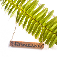 Load image into Gallery viewer, Inoa Hawaiian Koa Wood Bar w/ 14k Gold Filled/ SS Necklace