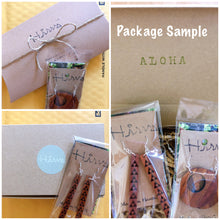 Load image into Gallery viewer, Lehua Quilt design Hawaiian Koa Wood - 14k Gold Filled/ Sterling Silver Earrings