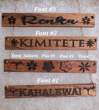 Load image into Gallery viewer, Inoa Hawaiian Koa Wood Bar w/ 14k Gold Filled/ SS Necklace