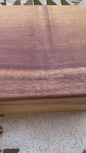 Load and play video in Gallery viewer, Koa Wood Hinged Keepsake Box #1