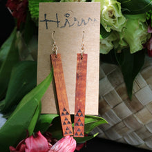 Load image into Gallery viewer, Mauna 'Ekolu Hawaiian Koa Wood - 14k Gold Filled/ Sterling Silver Earrings