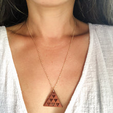 Load image into Gallery viewer, Mauna Kea Hawaiian Koa Wood w/ 14k Gold Filled Necklace