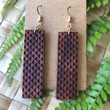 Load image into Gallery viewer, Mano Hawaiian Koa Wood - 14k Gold Filled/ Sterling Silver Earrings