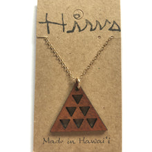 Load image into Gallery viewer, Mauna Kea Hawaiian Koa Wood w/ 14k Gold Filled Necklace