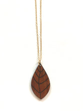 Load image into Gallery viewer, Lau Hawaiian Koa Wood w/ 14k Gold Filled Necklace