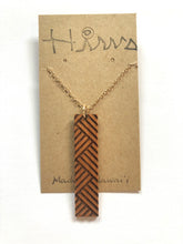 Load image into Gallery viewer, Lauhala Hawaiian Koa Wood w/ 14k Gold Filled Necklace