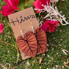 Load image into Gallery viewer, Kalo Hawaiian Koa Wood - 14k Gold Filled/ Sterling Silver Earrings