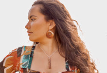 Load image into Gallery viewer, Hina Hawaiian Koa Wood - 14k Gold Filled/ Sterling Silver Earrings