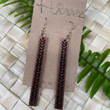 Load image into Gallery viewer, Maile Hawaiian Koa Wood - 14k Gold Filled/ Sterling Silver Earrings