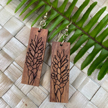 Load image into Gallery viewer, 'Awapuhi 'Ula'ula Hawaiian Koa Wood - 14k Gold Filled/ Sterling Silver Earrings