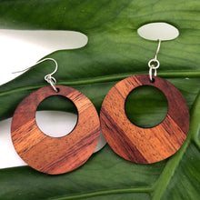 Load image into Gallery viewer, Hina Hawaiian Koa Wood - 14k Gold Filled/ Sterling Silver Earrings