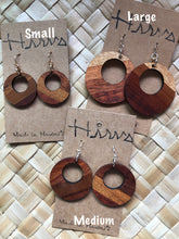 Load image into Gallery viewer, Hina Hawaiian Koa Wood - 14k Gold Filled/ Sterling Silver Earrings