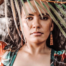 Load image into Gallery viewer, 'Iwa Hawaiian Koa Wood - 14k Gold Filled/ Sterling Silver Earrings