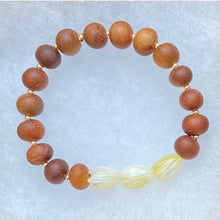 Load image into Gallery viewer, Koa Wood and 'Ekolu Mother of Pearl Pikake Bead Bracelet