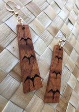 Load image into Gallery viewer, 'Iwa Hawaiian Koa Wood - 14k Gold Filled/ Sterling Silver Earrings