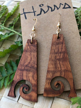 画像をギャラリービューアに読み込む, Nalu Hawaiian Koa Wood - 14k Gold Filled/ Sterling Silver Earrings