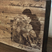 Load image into Gallery viewer, Custom Laser Engraved Image Wood Clock