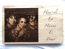 Load image into Gallery viewer, Custom Laser Engraved Image Wood Block Print