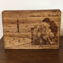 Load image into Gallery viewer, Custom Laser Engraved Image Wood Clock