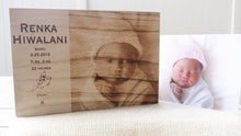Load image into Gallery viewer, Custom Laser Engraved Image Wood Block Print