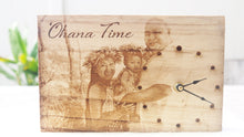 Load image into Gallery viewer, Custom Laser Engraved Image Wood Clock