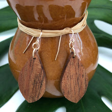 Load image into Gallery viewer, Ua Hawaiian Koa Wood - 14k Gold Filled/ Sterling Silver Earrings