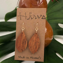 Load image into Gallery viewer, Ua Hawaiian Koa Wood - 14k Gold Filled/ Sterling Silver Earrings