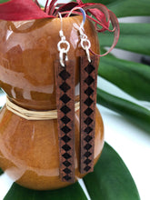 Load image into Gallery viewer, Kukui Kapa Hawaiian Koa Wood - 14k Gold Filled/ Sterling Silver Earrings