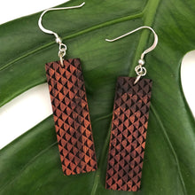 Load image into Gallery viewer, Mano Hawaiian Koa Wood - 14k Gold Filled/ Sterling Silver Earrings