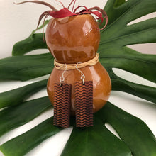 Load image into Gallery viewer, Kai Hawaiian Koa Wood - 14k Gold Filled/ Sterling Silver Earrings