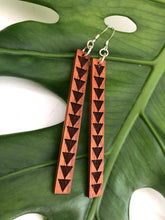 Load image into Gallery viewer, Niho Mano Hawaiian Koa Wood - 14k Gold Filled/ Sterling Silver Earrings
