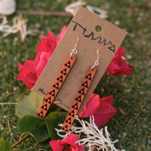 Load image into Gallery viewer, Mauna Hawaiian Koa Wood - 14k Gold Filled/ Sterling Silver Earrings