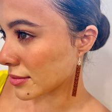 Load image into Gallery viewer, Pulelehua Hawaiian Koa Wood - 14k Gold Filled/ Sterling Silver Earrings
