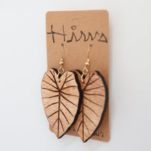 Load image into Gallery viewer, Kalo Hawaiian Koa Wood - 14k Gold Filled/ Sterling Silver Earrings
