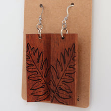 Load image into Gallery viewer, Laua&#39;e Hawaiian Koa Wood - 14k Gold Filled/ Sterling Silver Earrings

