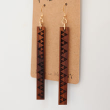 Load image into Gallery viewer, Mauna Kapala Hawaiian Koa Wood - 14k Gold Filled/ Sterling Silver Earrings
