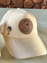 Load image into Gallery viewer, Leather Patch Trucker Hat
