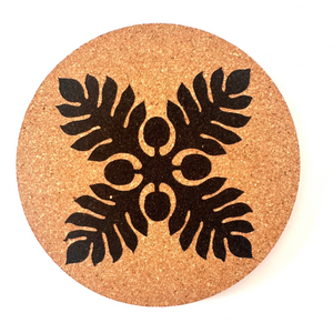 Ulu Quilt Print Cork Coasters Set of 2