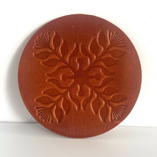 Load image into Gallery viewer, Lehua Quilt Print Leather Coaster Set of 2
