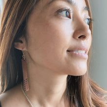 Load image into Gallery viewer, Hulu Half Hawaiian Koa Wood - 14k Gold Filled/ Sterling Silver Earrings
