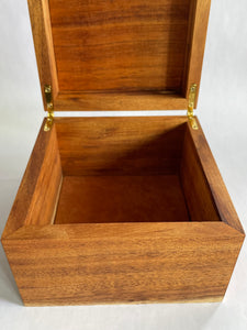 Koa Wood Hinged Box (S)