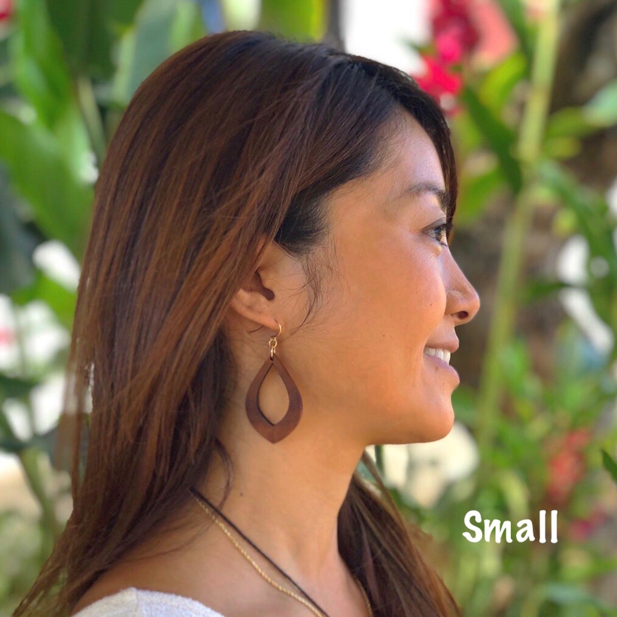 Teardrop Hawaiian Koa Wood - 14k Gold Filled/ Sterling Teardrop Hawaiian Koa Wood - 14k Gold Filled/ Sterling