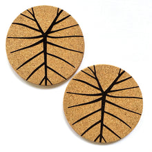 Load image into Gallery viewer, Lau Kalo Print Cork Coasters Set of 2
