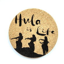 Load image into Gallery viewer, Hula is life Print Cork Coasters Set of 2
